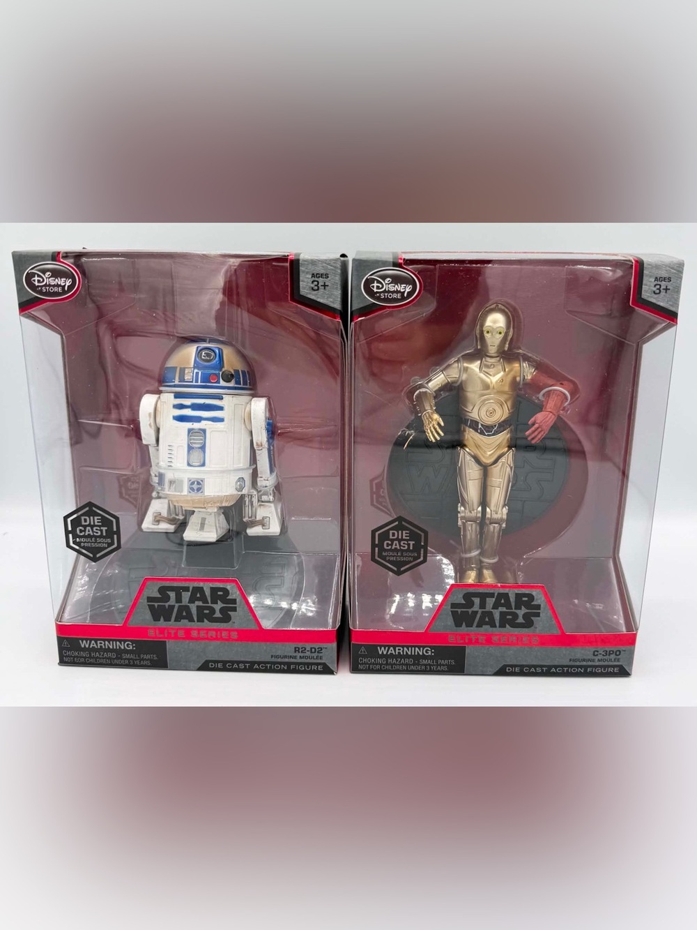 Star Wars Elite Series R2-D2 and C-3PO 7" inch scale Die Cast figures Brand New
